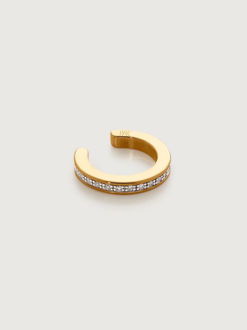 MONICA VINADER Skinny Diamond Ear Cuff - 18k Gold Vermeil & Diamond - Picture 3 of 6
